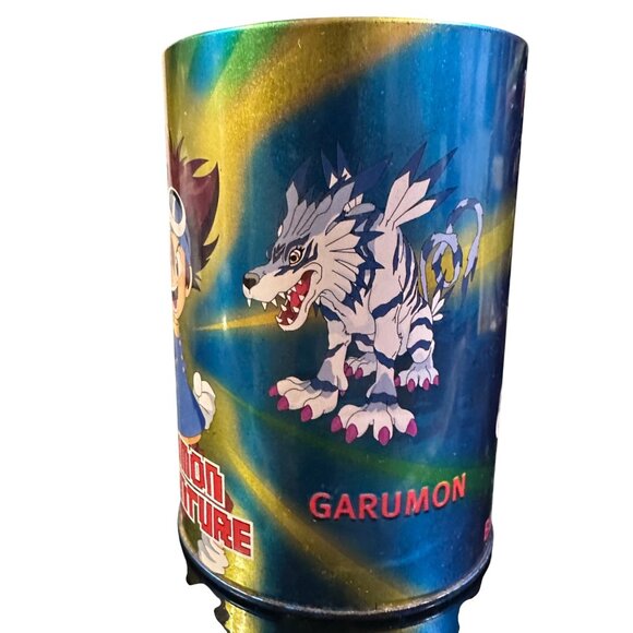 Vintage 1999 Digimon Adventure Collectible Tin RARE Greymon Koromon Bbulmon Garu - Picture 7 of 11